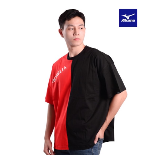 MIZUNO ÁO THỂ THAO T-SHIRT NAM DUO TONE OVERSIZED ĐEN